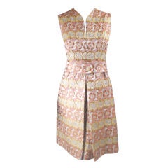 Vintage 1960
s Saks Fifth Avenue Lamé Brocade Dress