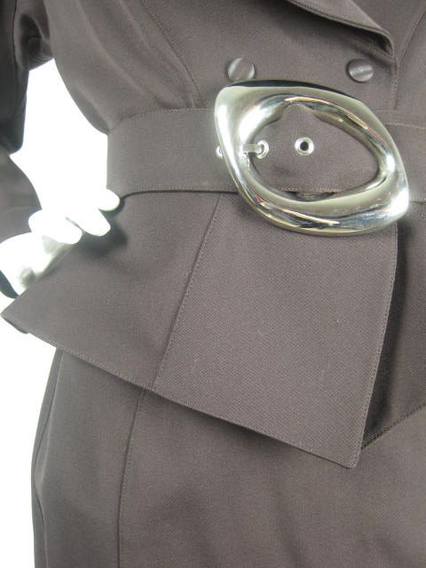 Women's Mugler Brown Skirt Suit