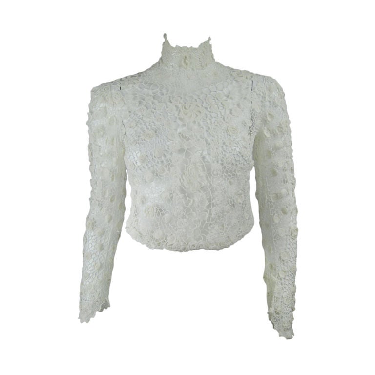 Victorian Irish Crochet Blouse