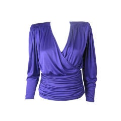 Ungaro Silk Knit Draped Blouse-SALE!