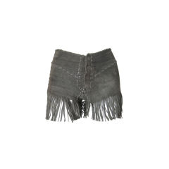 1970's Suede Fringed Hot Pants
