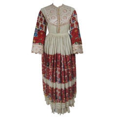 Vintage Croatian Heavily Embroidered Three Piece Outfit