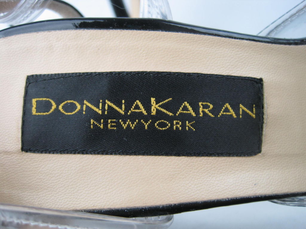Donna Karan Patent Leather and Vinyl Heels 1