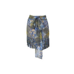 Dolce & Gabbana Printed Silk Skirt