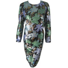 Oscar De La Renta Fully Sequined Dress 10