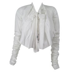 Vintage Jean-Paul Gaultier Asymmetrical Cotton Poplin Blouse