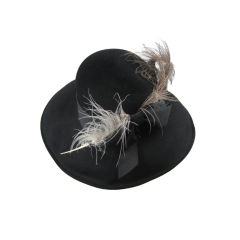 1950's Leslie James Black Felt Hat