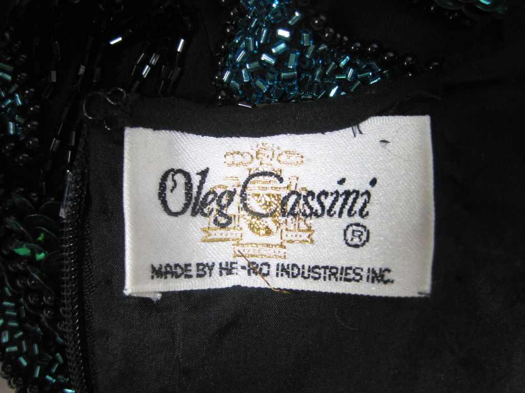 Oleg Cassini Silk Beaded Blouse 2