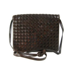 Vintage Maud Frizon Woven Leather Handbag