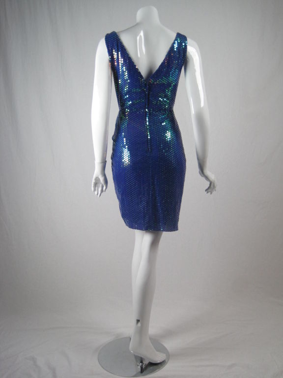 Women's Vicky Tiel Couture Sequins Covered Dress