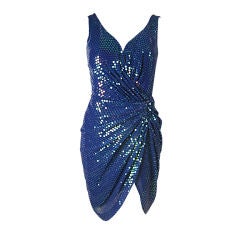 Vicky Tiel Couture Sequins Covered Dress