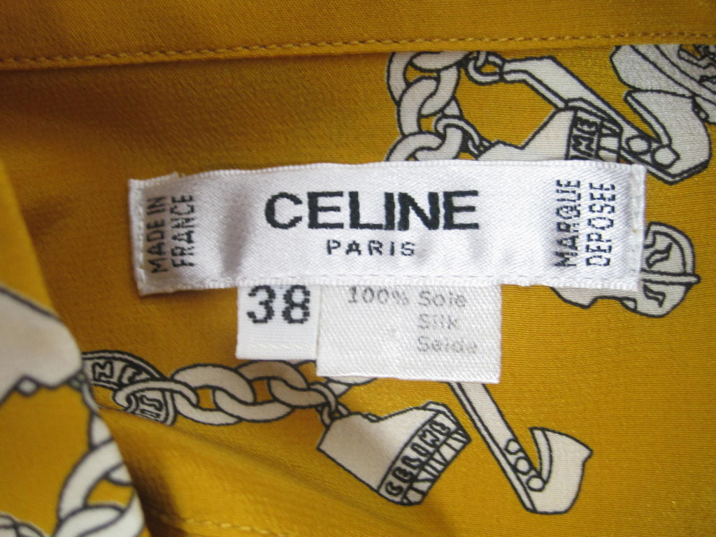 Vintage Celine Silk Blouse 2
