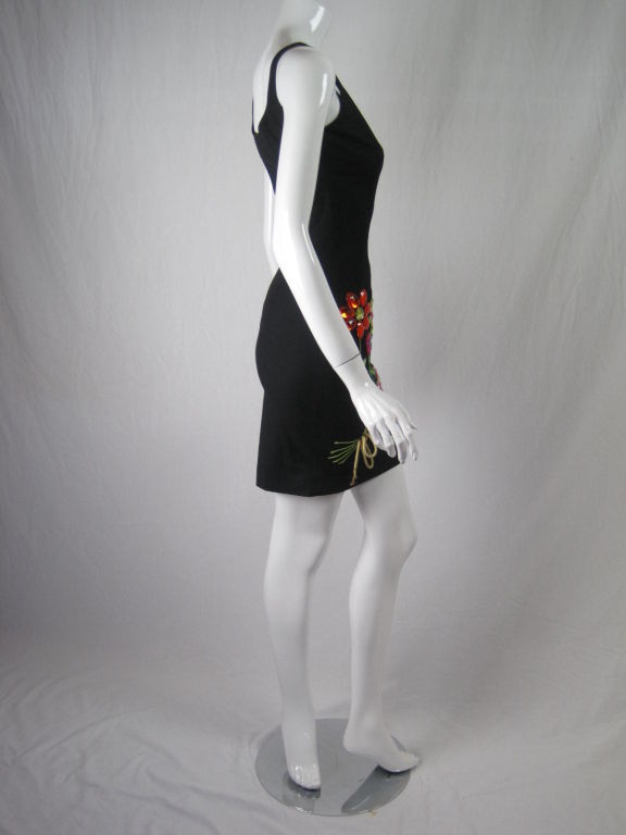 moschino bouquet dress