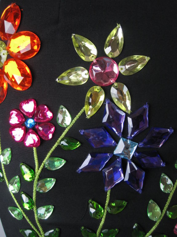 Moschino Dress with Rhinestone Bouquet-SALE! 1