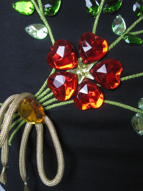 Moschino Dress with Rhinestone Bouquet-SALE! 2