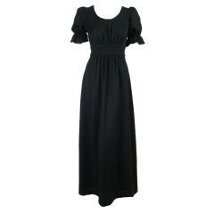 Vintage 1970's Radley Black Maxi Dress