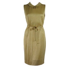 1960
s Italian Lamé Shift Dress