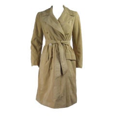 1970's Halston Ultrasuede Trench