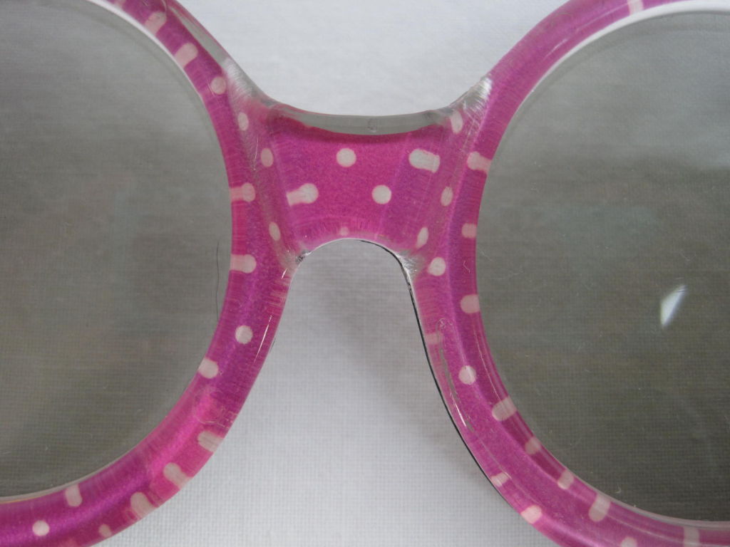 1960's Pollka Dotted Sunglasses/Earrings Combo