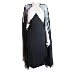 Murray Arbeid Chiffon Cocktail Dress