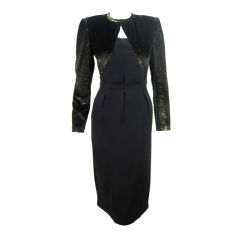 Valentino Cocktail Dress with Lurex "Bolero"