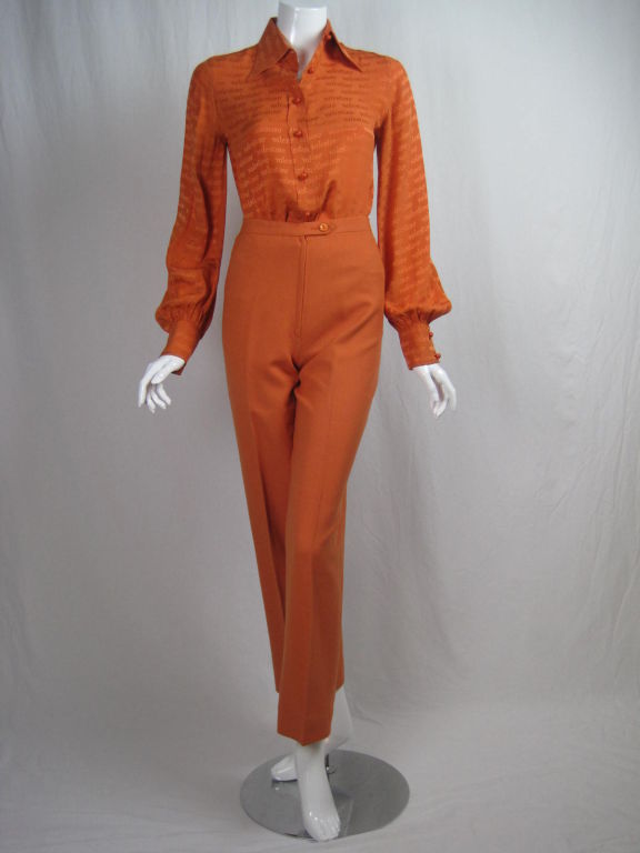 Women's Valentino Sherbert Orange Three-Piece Ensemble