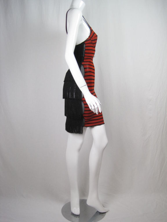 Gaultier Junior Fringed Striped Dress 1