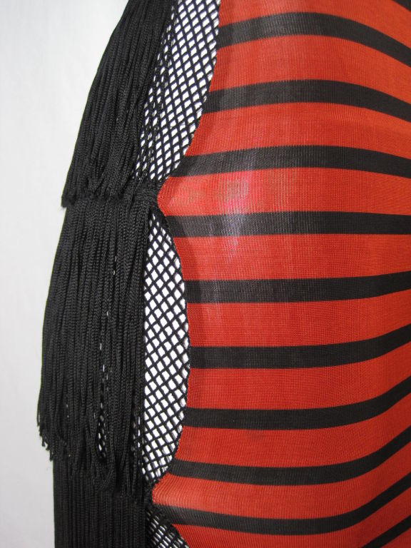 Gaultier Junior Fringed Striped Dress 5