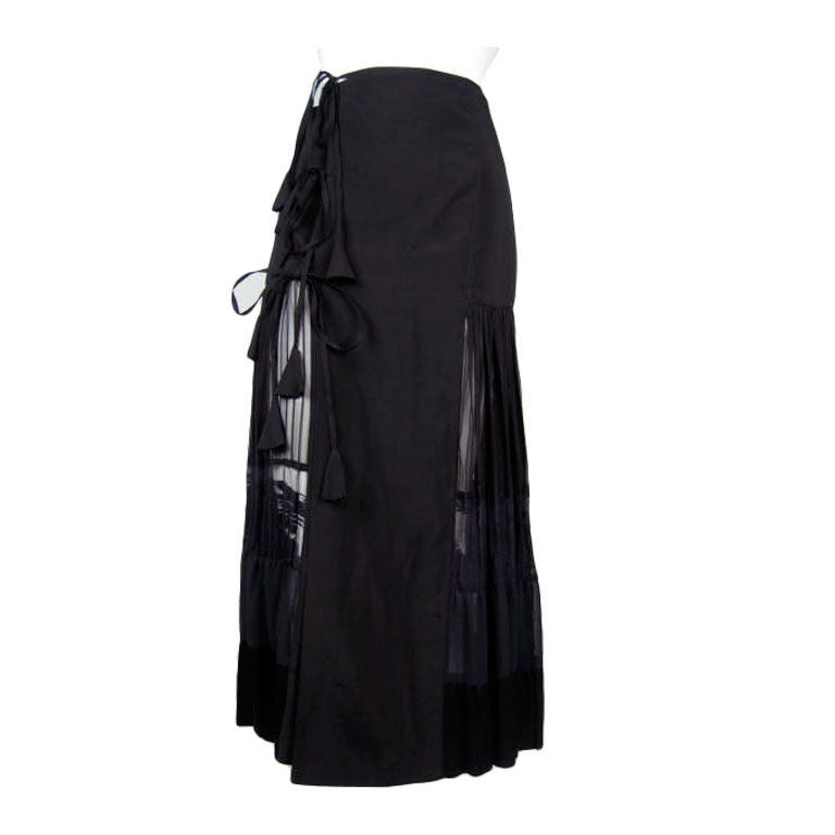 Gaultier Tiered Wrap Skirt