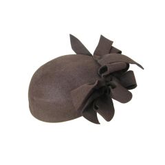 1930's Brown Felt Hat with Looped Detail-SALE!