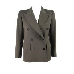 Vintage YSL Double-Breasted Military Blazer
