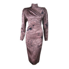 Vintage Ungaro Silk Dress with Rose Print