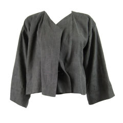 Issey Miyake Gray Linen Jacket