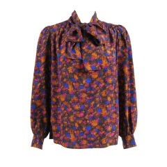 1970's YSL Silk Blouse