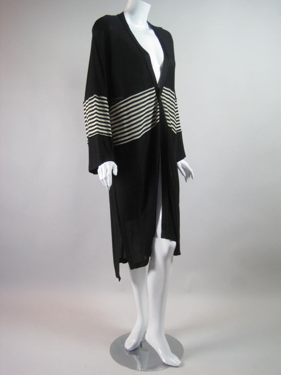 Black Sonia Rykiel Long Cardigan For Sale