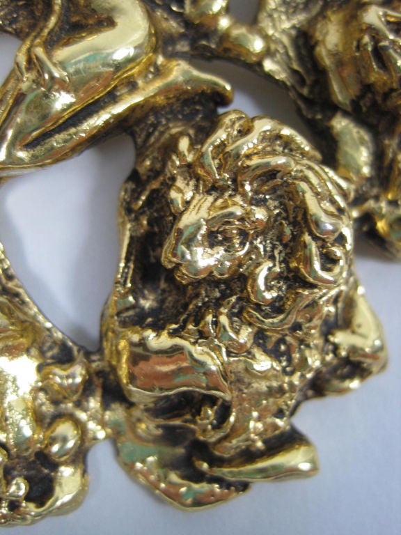 Tortolani Zodiac Necklace/ Brooch In Excellent Condition In Los Angeles, CA