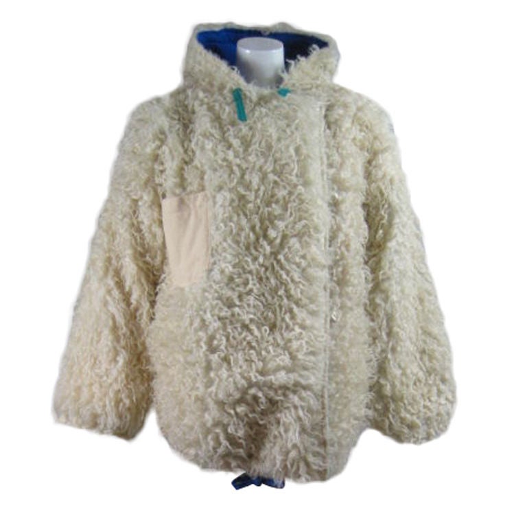 Castelbajac Reversible Curly Wool Coat