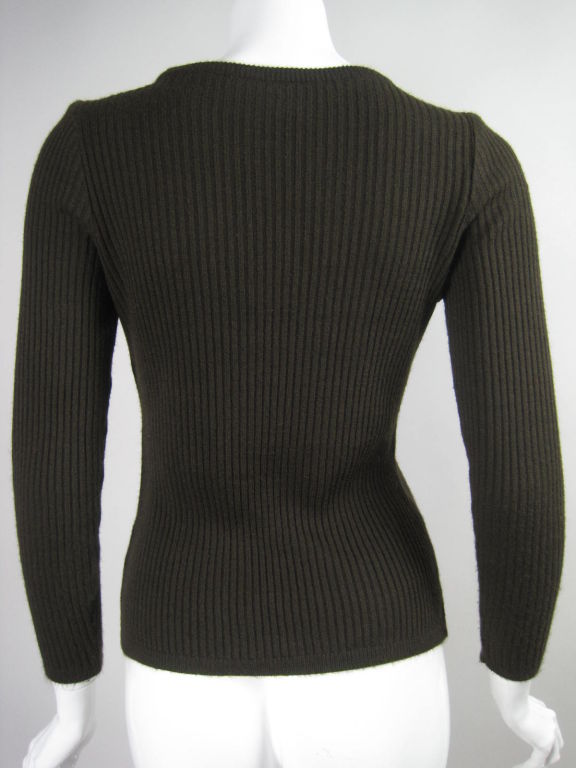 1970's Courreges Ribbed Sweater 1
