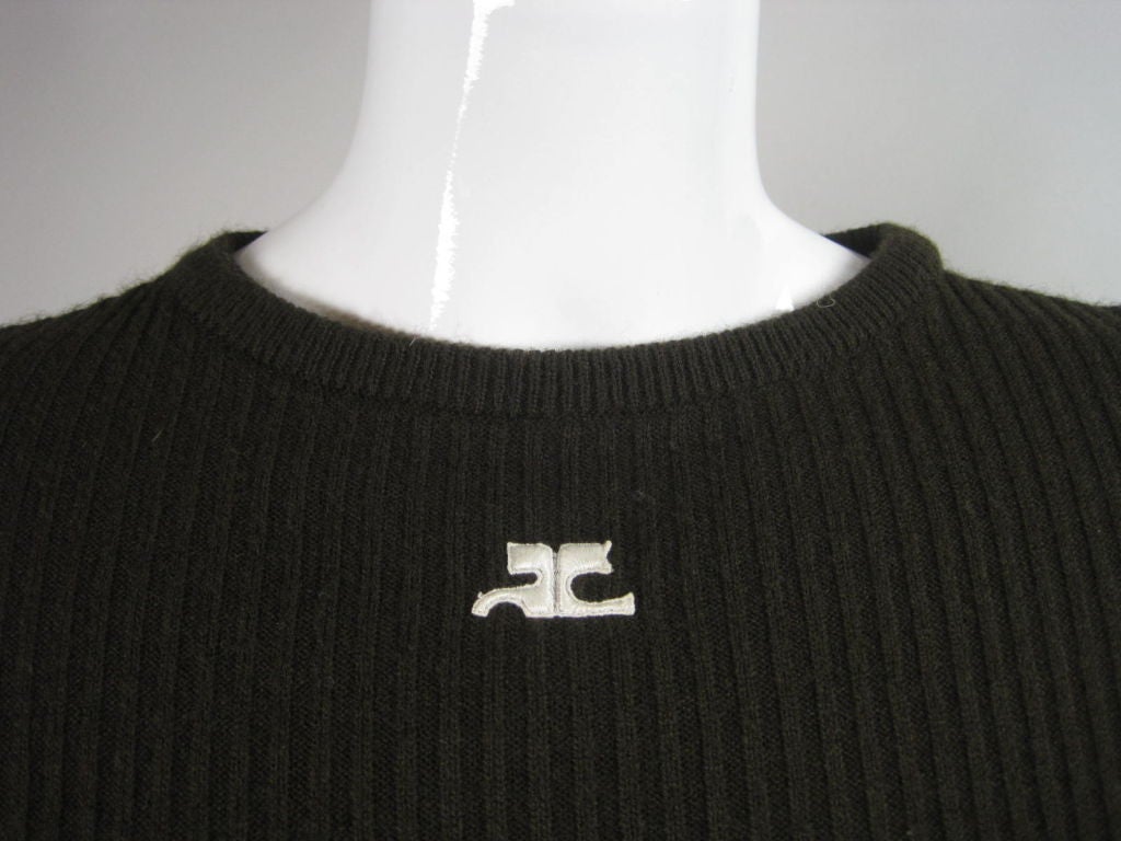 1970's Courreges Ribbed Sweater 2