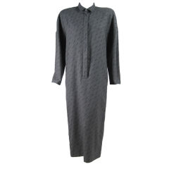 1980's Krizia Gray Wool Dress