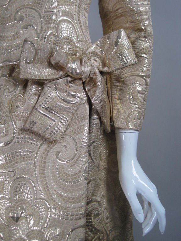Scaasi Gold Brocade Gown 4