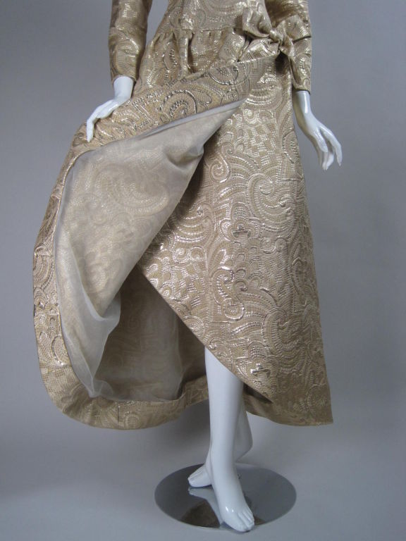 Scaasi Gold Brocade Gown 5
