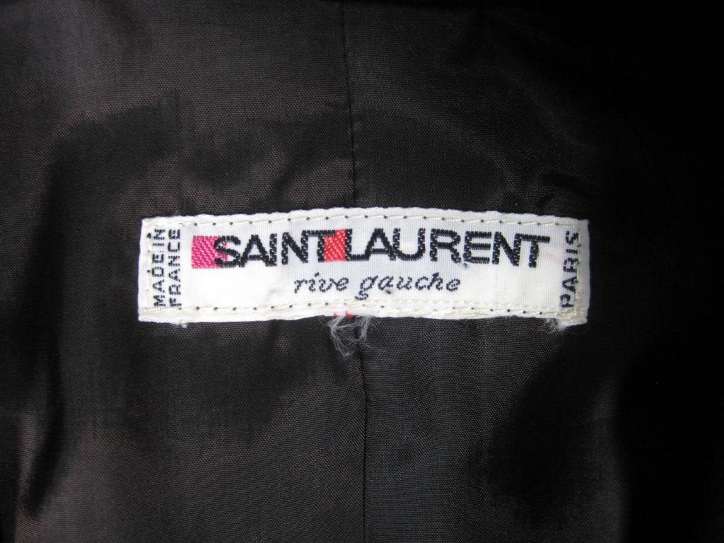 Yves Saint Laurent Tuxedo Dress with Satin Trim 6