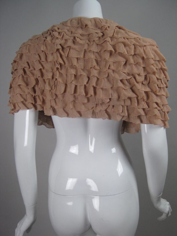 Women's Herve Leger Taupe Ruffled Wrap For Sale