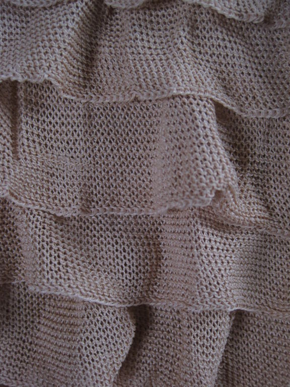 Herve Leger Taupe Ruffled Wrap For Sale 2