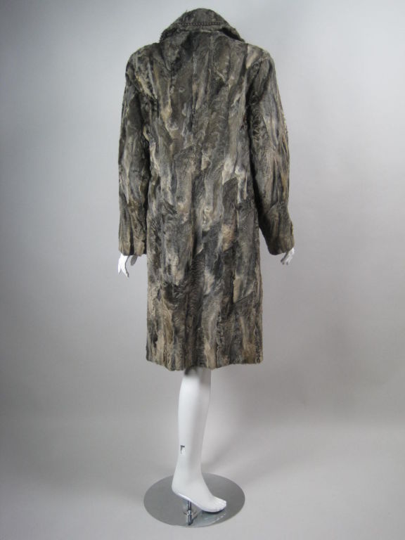 Women's Louis Feraud Lamb's Fur Coat For Sale