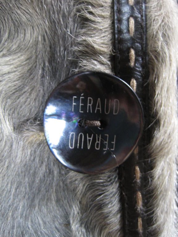 Louis Feraud Lamb's Fur Coat For Sale 3