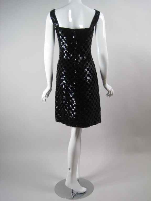Women's Malcolm Starr Sequined Cocktail Dress For Sale