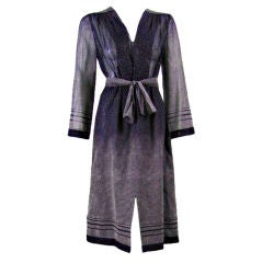 Pauline Trigere Dotted Cotton Dress