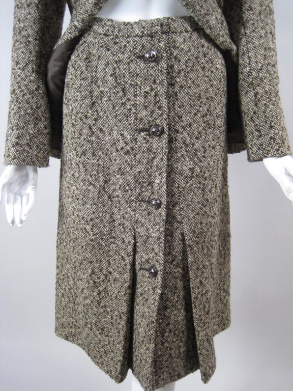 Christian Dior 1970's Couture Tweed Suit at 1stdibs